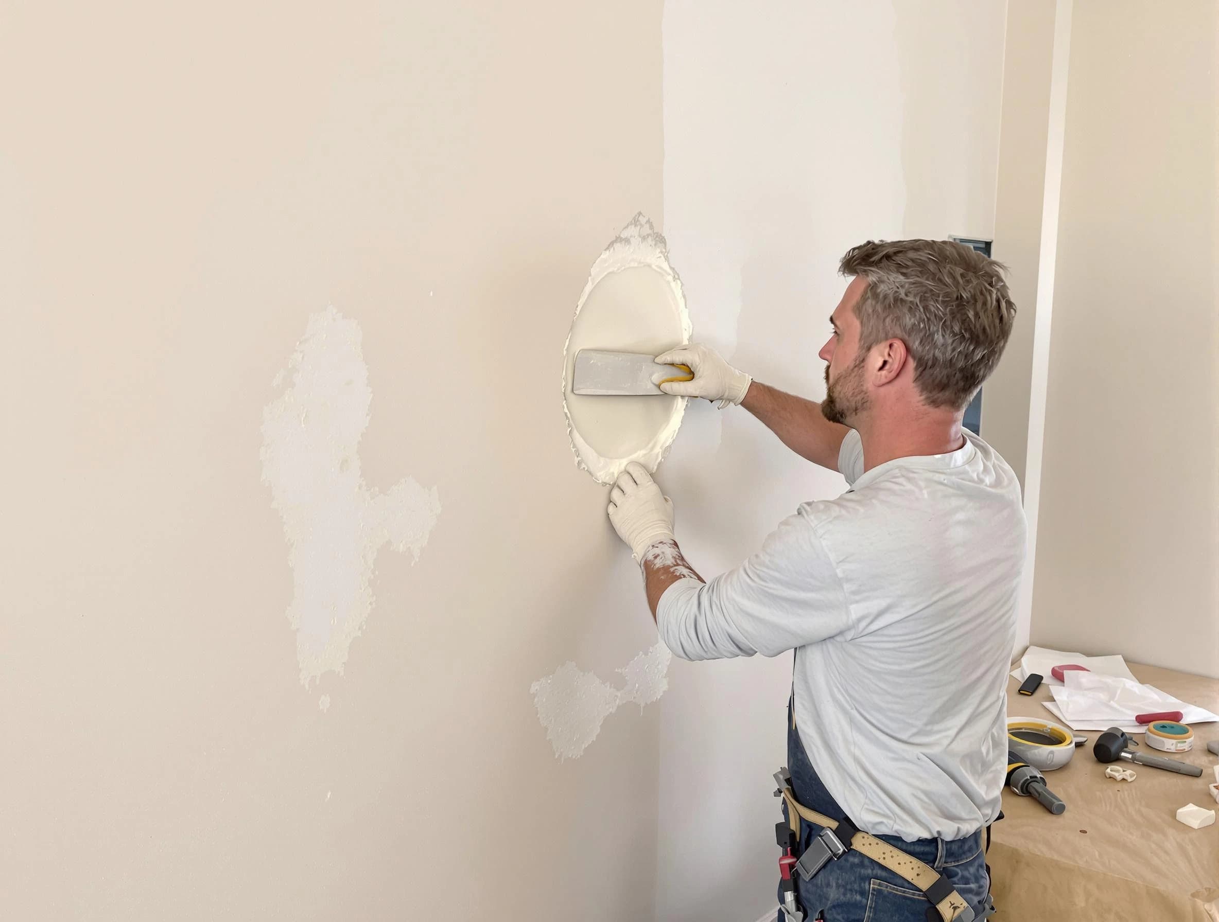 Avondale House Painters technician patching a drywall hole in Avondale, AZ