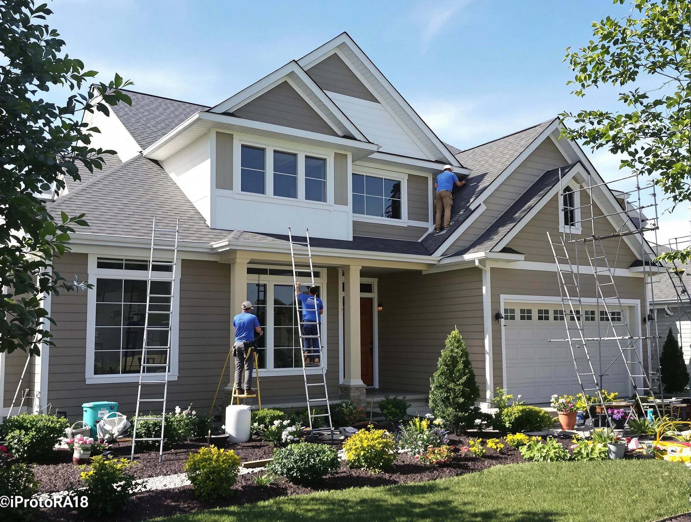 Detailed exterior painting by Avondale House Painters in Avondale