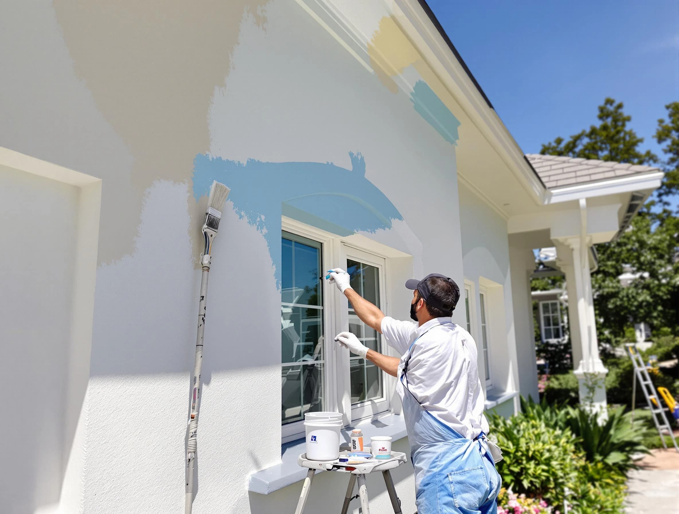 Avondale House Painters professional painting the exterior of a house in Avondale, AZ