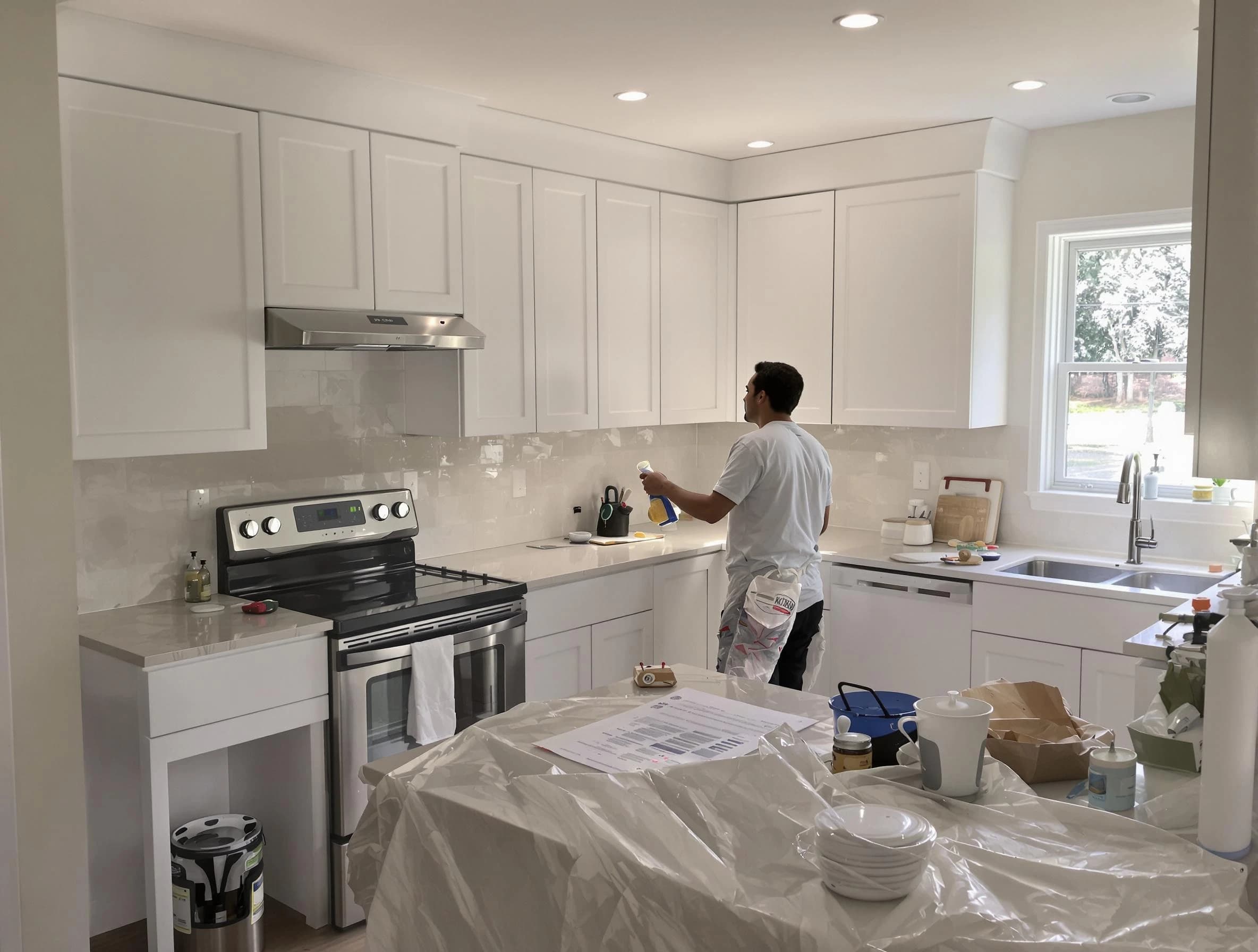 Avondale House Painters performing detailed kitchen painting in Avondale