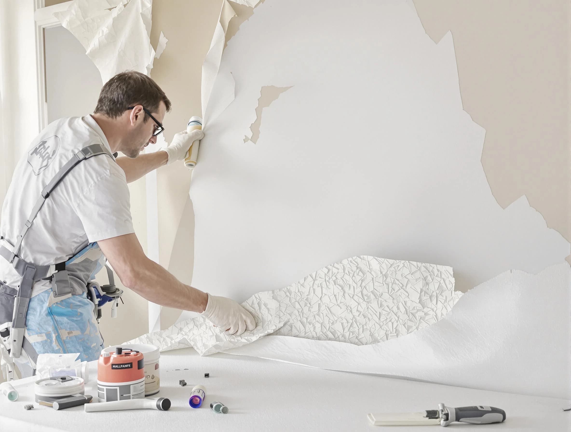 Detailed wallpaper removal and wall prep by Avondale House Painters in Avondale